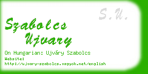 szabolcs ujvary business card
