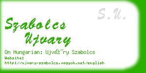 szabolcs ujvary business card